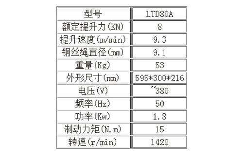 LTD80A提升機(jī)